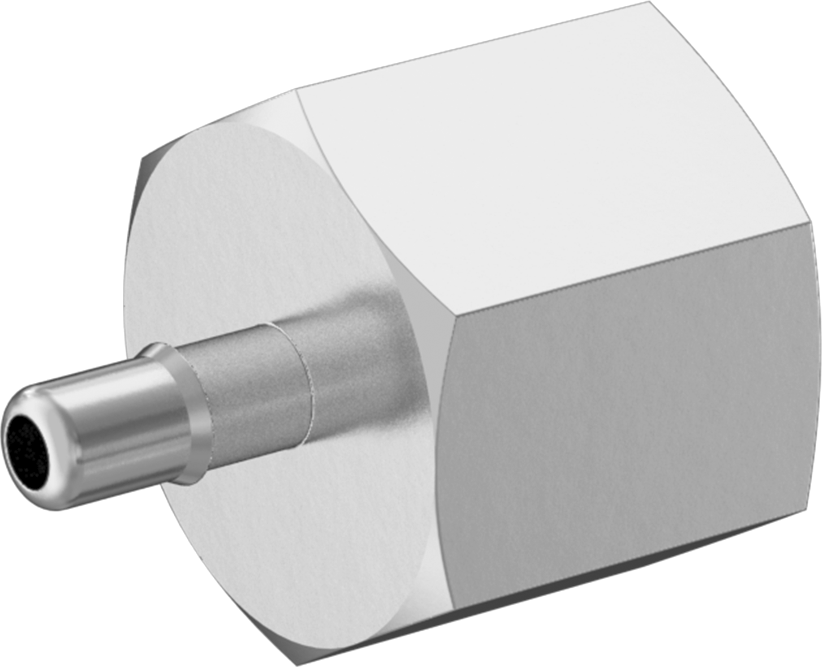 Alüminyum Düşük Basınçlı Dikenli Boru Bağlantı Parçası, Hava ve Su için, 1/8" Boru x 1/8 NPT Dişi için Adaptör