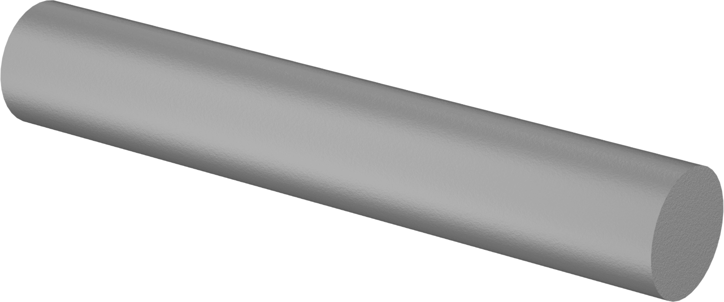 Yorulmaya Dayanıklı 23 Sınıfı Titanyum Çubuk, 1/8" Çap