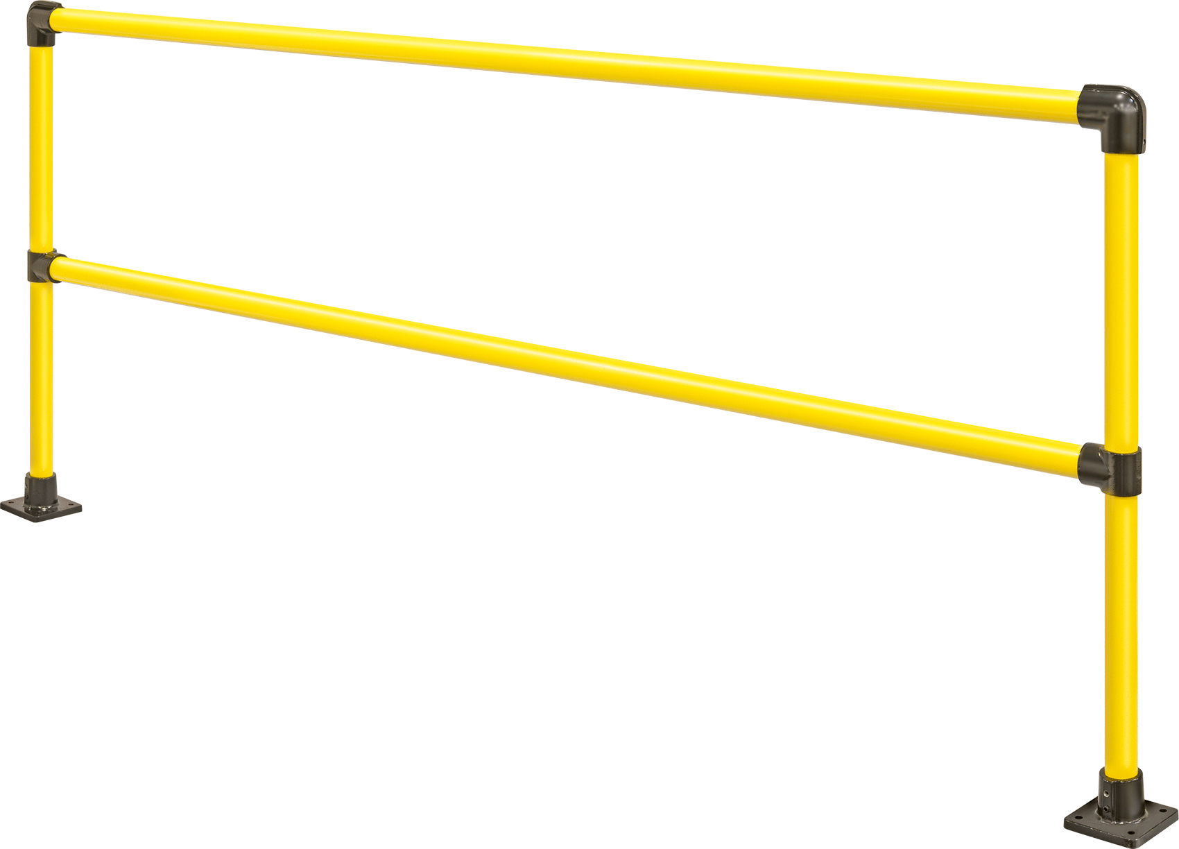 Güvenlik Korkuluğu, Toz Boyalı Çelik, Düz, 8 ft Uzunluk