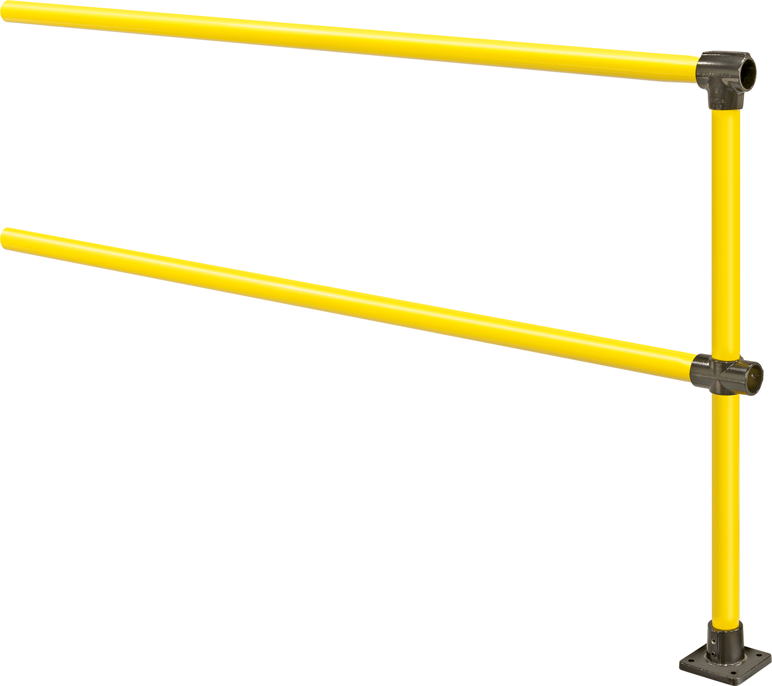 Güvenlik Korkuluğu, Toz Boyalı Çelik, Düz, 1 Direkli Ek Parça, 8 ft Uzunluk