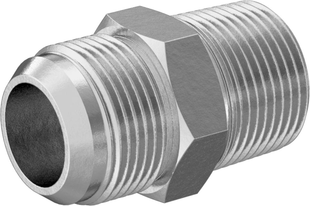 Bakır Boru için 37 Derece Genişletilmiş Bağlantı Parçası, 1" Boru Dış Çapı x 1 NPT Erkek için Adaptör