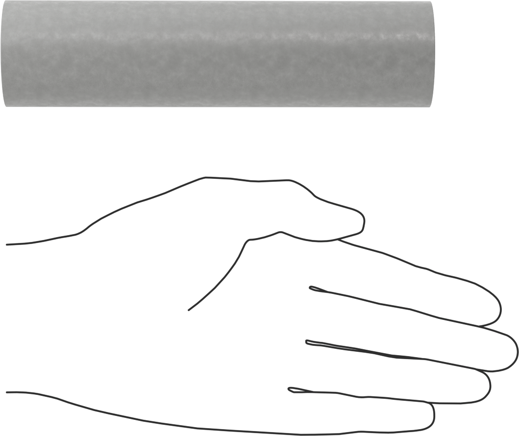 Elektrik Yalıtımlı Mika Tüp, 1-1/2" OD, 1" ID, 1/4" Kalınlıkta Duvar, 550 V/Mil