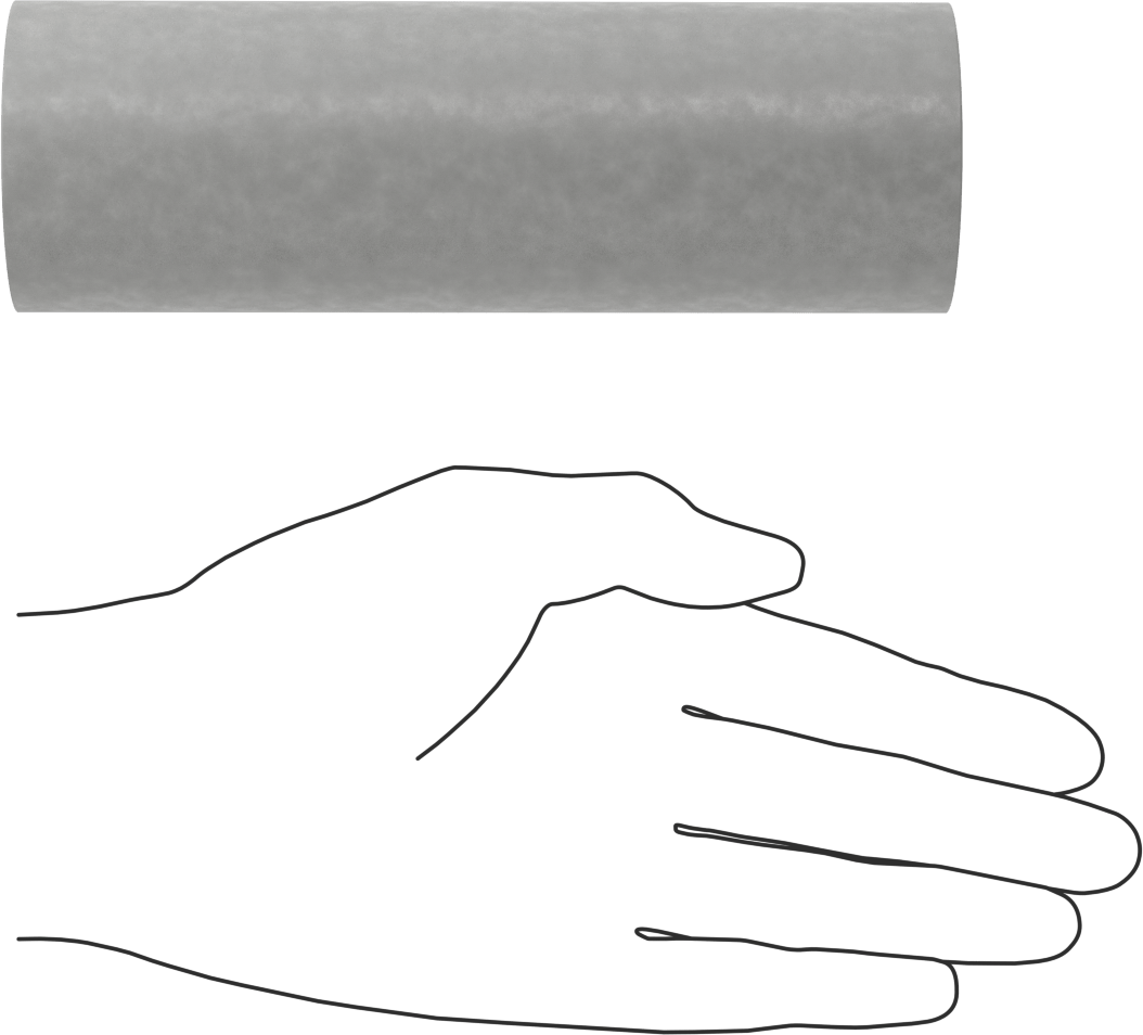 Elektrik Yalıtımlı Mika Tüp, 2" OD, 1-1/2" ID, 1/4" Kalınlıkta Duvar, 550 V/Mil