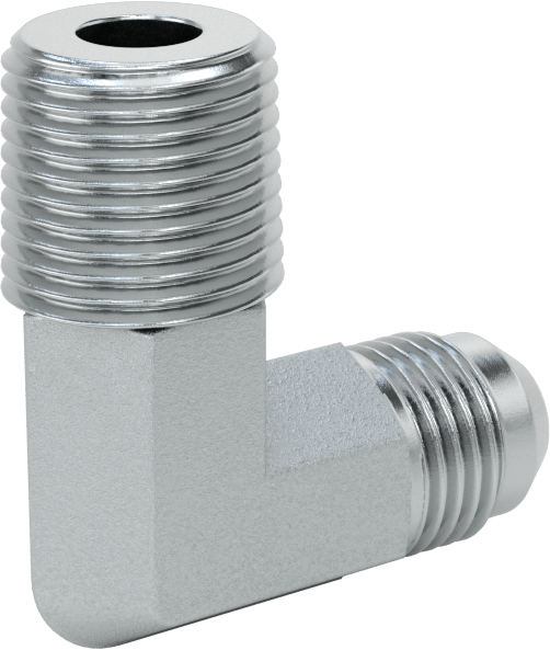 Çelik Boru için 37 Derece Genişletilmiş Bağlantı Parçası, 3/8" Dış Çaplı Boru için Erkek 90 Derece Dirsek Adaptörü, 3/8 NPTF