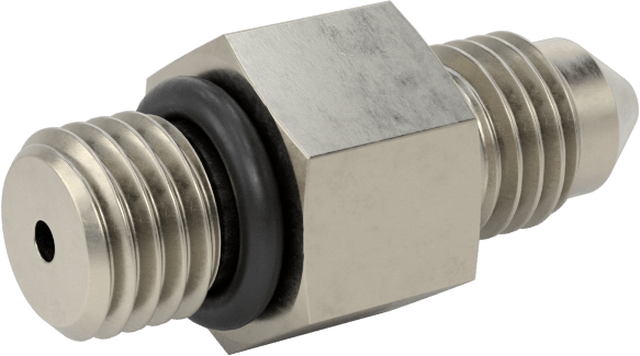 Çelik Boru için 37 Derece Genişletilmiş Bağlantı Parçası, 1/8“ Dış Çaplı Boru x 5/16”-24 için Erkek Düz Adaptör