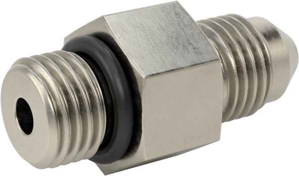 Çelik Boru için 37 Derece Genişletilmiş Bağlantı Parçası, 3/16“ Dış Çaplı Boru x 3/8”-24 için Erkek Düz Adaptör