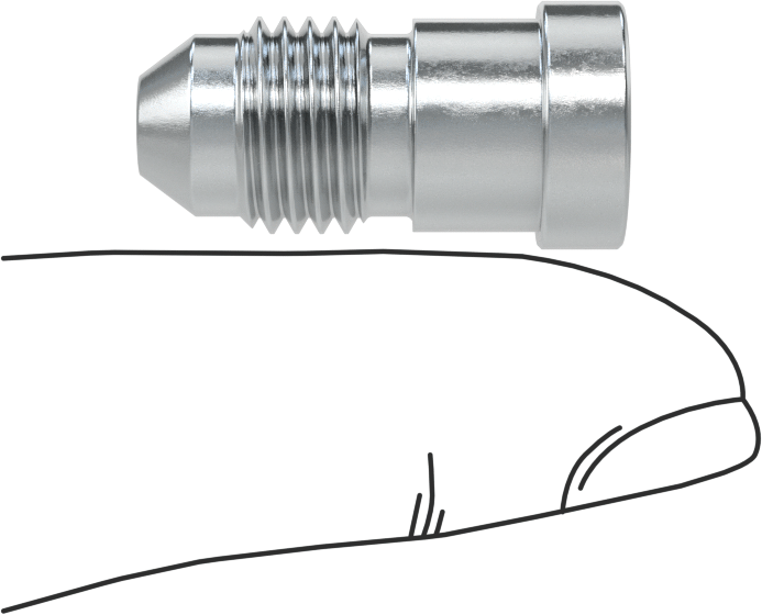 Çelik Boru için 37 Derece Genişletilmiş Bağlantı Parçası, 3/8“ Dişi x 1/4” Erkek Boru Dış Çapı için Redüksiyon Adaptörü