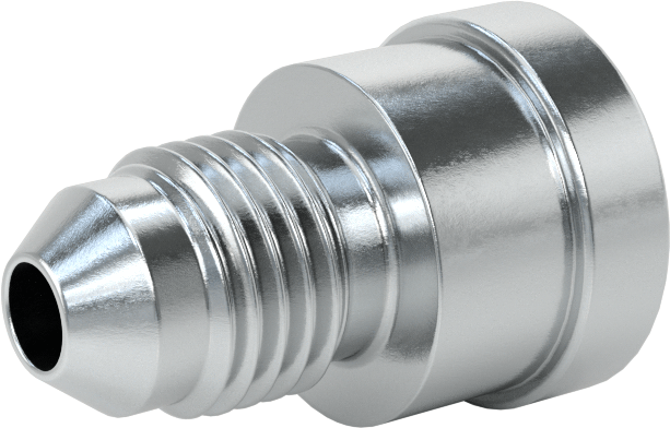 Çelik Boru için 37 Derece Genişletilmiş Bağlantı Parçası, 1/2“ Dişi x 1/4” Erkek Boru Dış Çapı için Redüksiyon Adaptörü