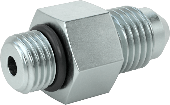 Çelik Boru için 37 Derece Genişletilmiş Bağlantı Parçası, 1/4" Dış Çaplı Boru için Erkek Düz Döner Adaptör, 3/8"-24
