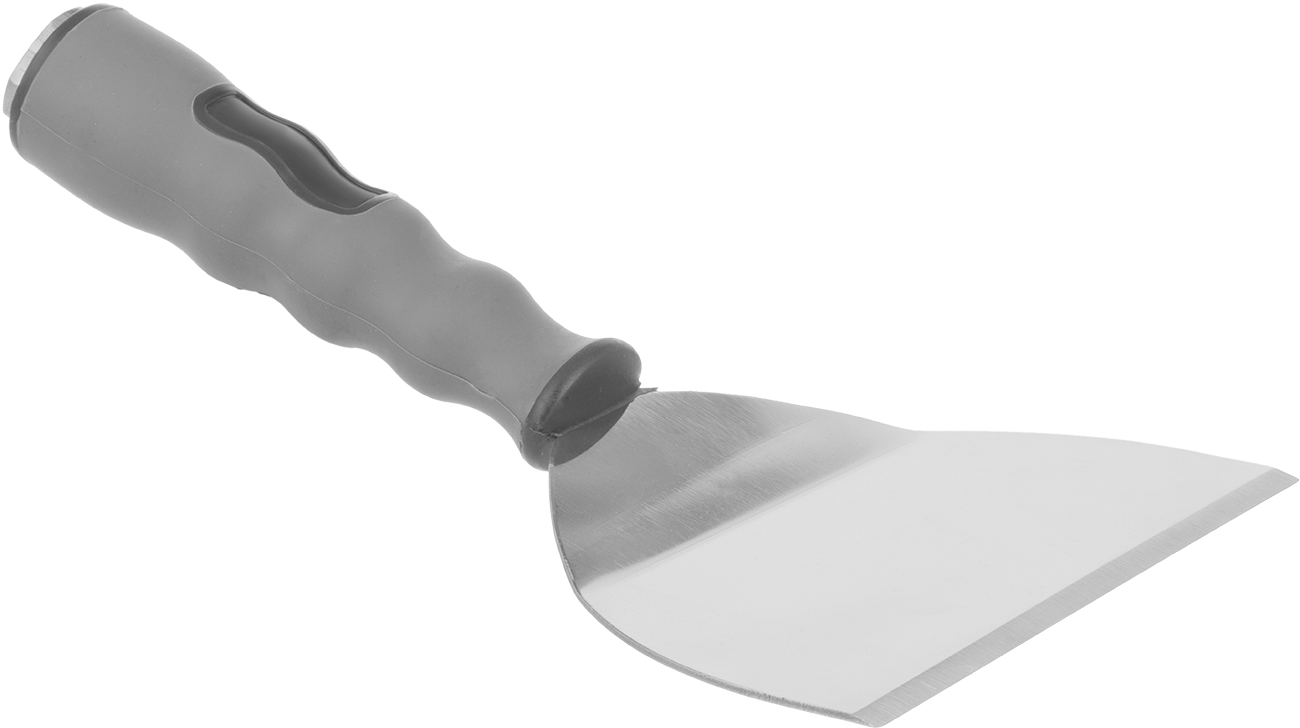 Uzun Uçlu Çelik Bıçaklı Macun Sürme Bıçağı, Bükülmüş, 6“ Genişlik x 4,25” Uzunluk x 0,06" Kalınlık