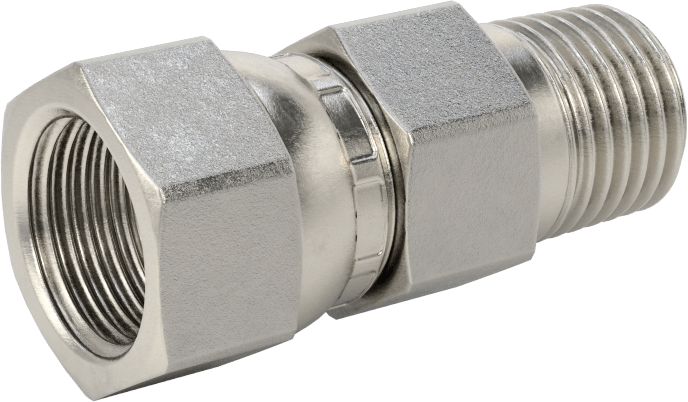 Paslanmaz Çelik Boru için 37 Derece Genişletilmiş Bağlantı Parçası, Temiz ve Torbalı, Adaptör, 3/8" Dişi Boru x 1/4 NPT Erkek
