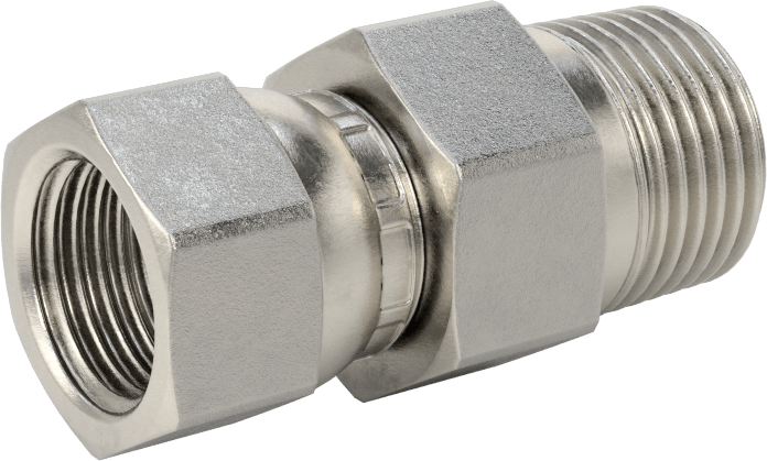 Paslanmaz Çelik Boru için 37 Derece Genişletilmiş Bağlantı Parçası, Temiz ve Torbalı, Adaptör, 3/8" Dişi Boru x 3/8 NPT Erkek
