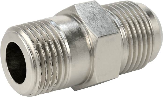 Paslanmaz Çelik Boru için 37 Derece Genişletilmiş Bağlantı Parçası, Diş Sızdırmazlık Maddeli Adaptör, 5/8" Boru Dış Çap x 1/2 NPT Erkek