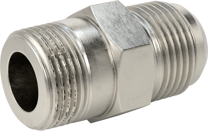 Paslanmaz Çelik Boru için 37 Derece Genişletilmiş Bağlantı Parçası, Diş Sızdırmazlık Maddeli Adaptör, 3/4" Boru Dış Çapı x 3/4 NPT Erkek