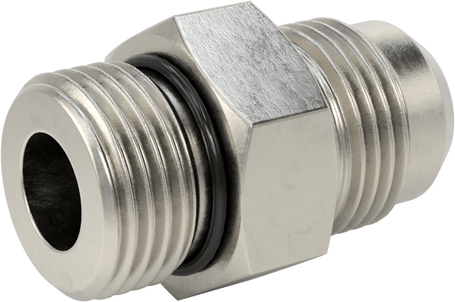 Paslanmaz Çelik Boru için 37 Derece Genişletilmiş Bağlantı Parçası, Temizlenmiş ve Torbalı, 1/2“ Boru x 3/4”-16 Erkek için Adaptör