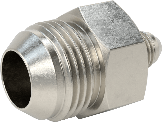 Paslanmaz Çelik Boru için 37 Derece Genişletilmiş Bağlantı Parçası, 3/4“ Dış Çaplı Boru x 1/4” Dış Çaplı Boru için Düz Redüktör