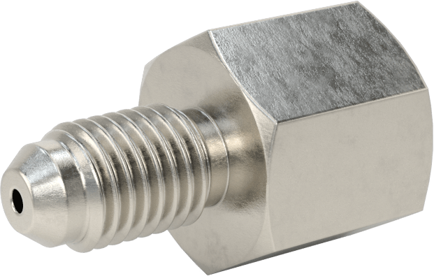 Paslanmaz Çelik Boru için 37 Derece Genişletilmiş Bağlantı Parçası, 1/4“ x 1/8” Boru Dış Çapı için Düz Redüksiyon Adaptörü
