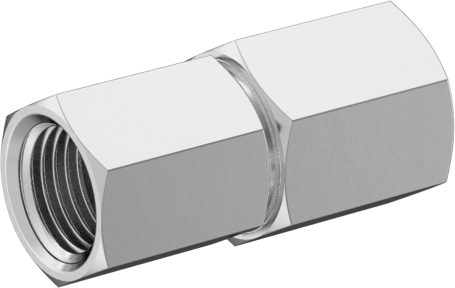 Paslanmaz Çelik Boru için 37 Derece Genişletilmiş Bağlantı Parçası, Düz Döner Adaptör, 3/8" Boru Dış Çapı için, 1/4 NPT Dişi