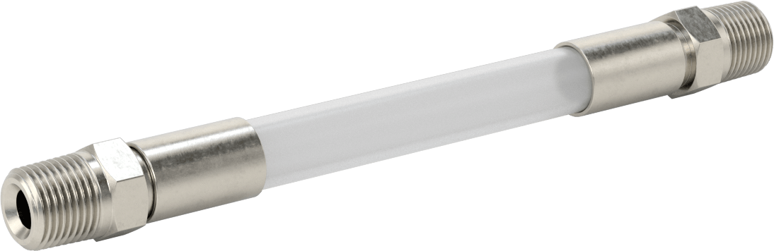 Kimyasallar için Kompakt Akış Göstergesi, 1/2 NPT Erkek, 9" Uçtan Uca Uzunluk