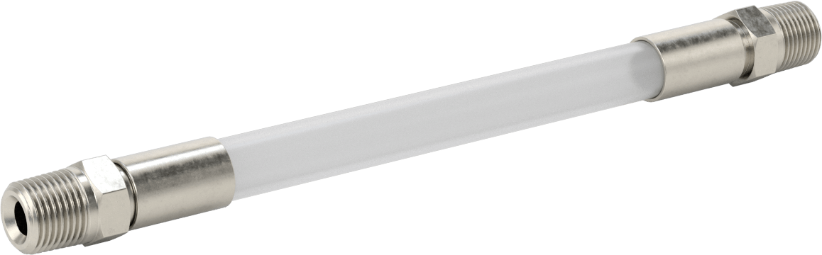 Kimyasallar için Kompakt Akış Göstergesi, 1/2 NPT Erkek, 11" Uçtan Uca Uzunluk