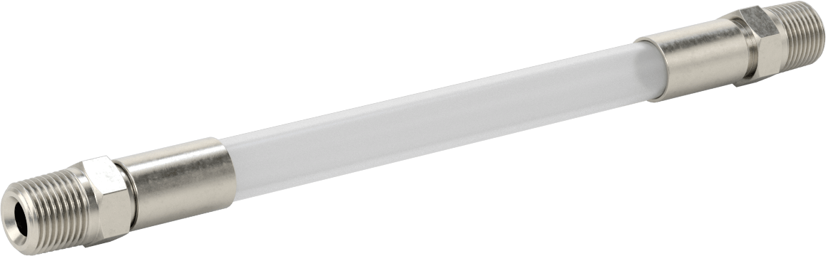 Kimyasallar için Kompakt Akış Göstergesi, 1/2 NPT Erkek, 11" Uçtan Uca Uzunluk