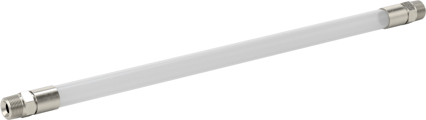 Kimyasallar için Kompakt Akış Göstergesi, 1 NPT Erkek, 30-1/4" Uçtan Uca Uzunluk