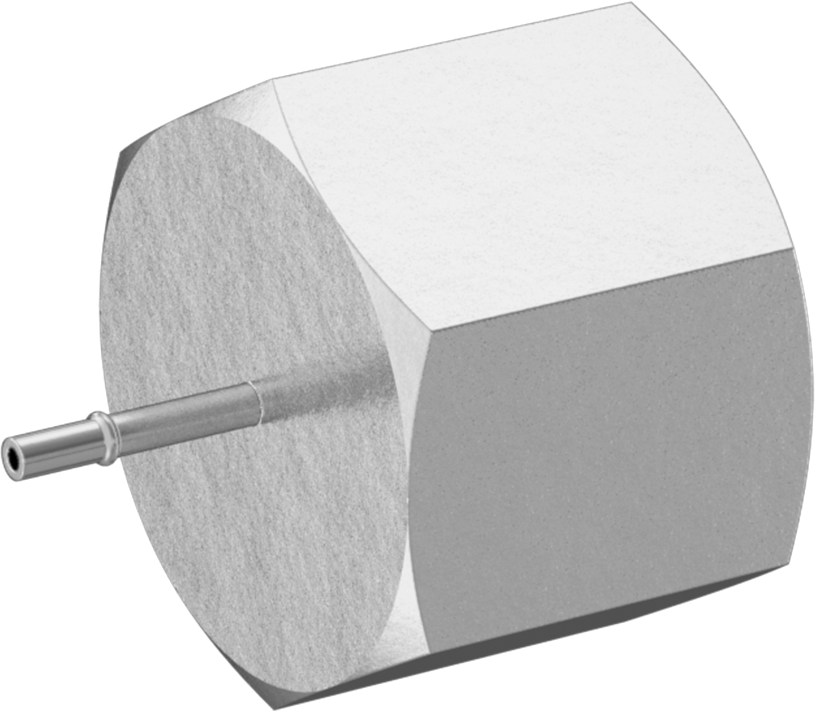 Pirinç Yüksek Basınçlı Dikenli Boru Adaptörü, Hava ve Su için, 0,040" Boru İç Çapı x 1/8 NPT Dişi