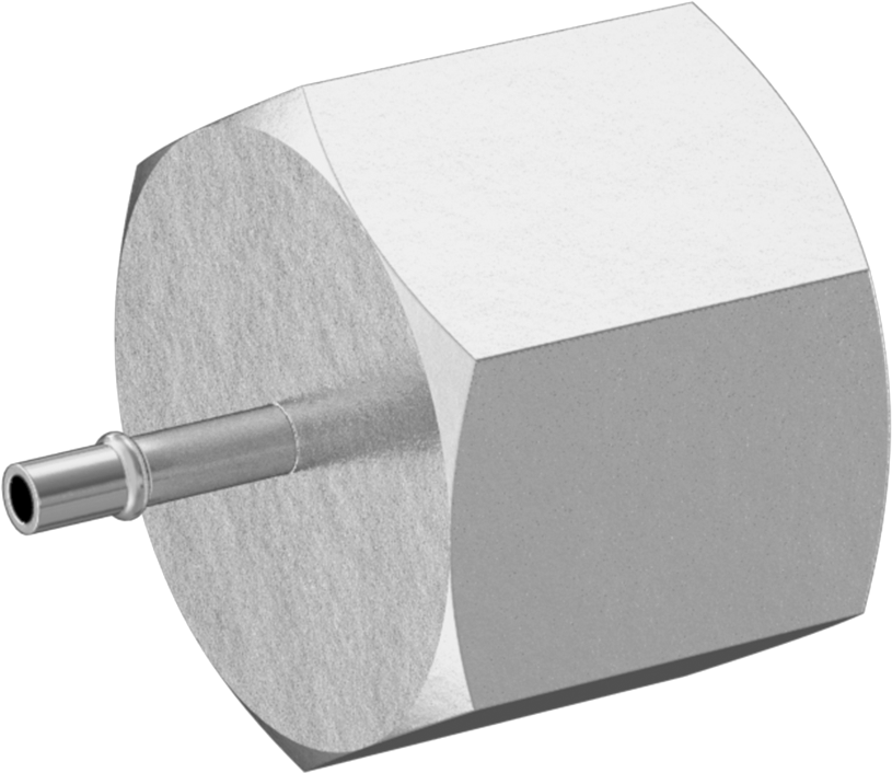 Pirinç Yüksek Basınçlı Dikenli Boru Adaptörü, Hava ve Su için, 1/16" Boru İç Çapı x 1/8 NPT Dişi için