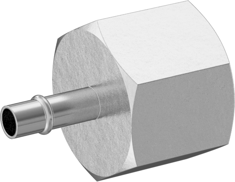 Pirinç Yüksek Basınçlı Dikenli Boru Adaptörü, Hava ve Su için, 1/8" Boru İç Çapı x 1/8 NPT Dişi için