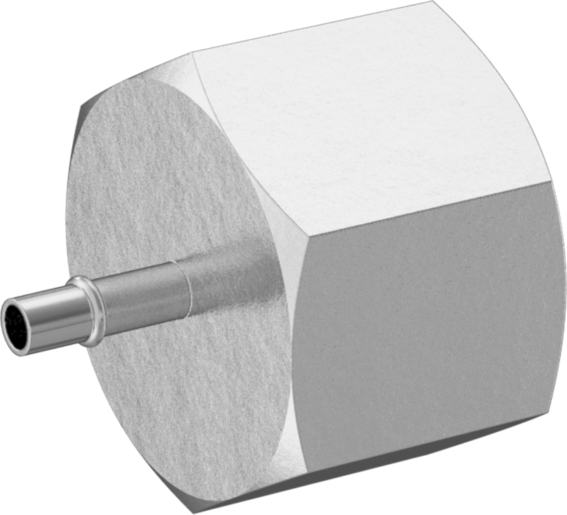 Pirinç Yüksek Basınçlı Dikenli Boru Adaptörü, Hava ve Su için, 3/32" iç çap x 1/4 NPT dişi