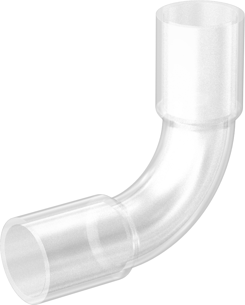 Plastik Boru için Soket Bağlantılı Fitting, Hava ve Su için, 1-1/4" Dış Çap için 90 Derece Dirsek Konektörü