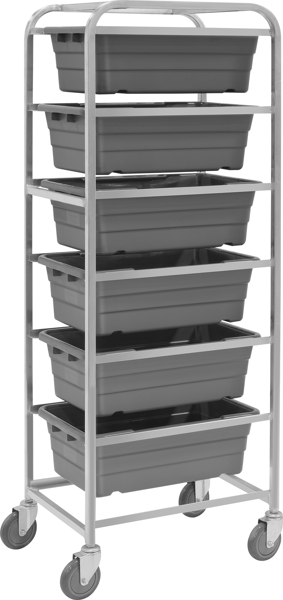 With Six Tote Boxes