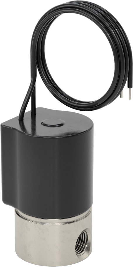 Yiyecek ve İçecek için Solenoid Valf, Kablolu Bağlantılı, 120V AC, 1/4 NPT Dişi, 300 PSI
