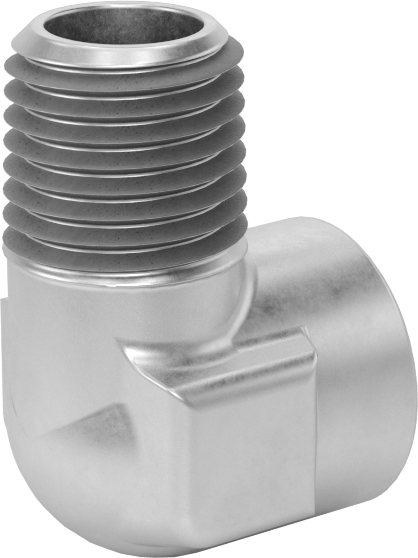 Yüksek Basınçlı Pirinç Boru Bağlantı Elemanı, Sızdırmazlık Maddeli, 90 Derece Dirsek Adaptörü, 1/4 NPT Dişi x Erkek