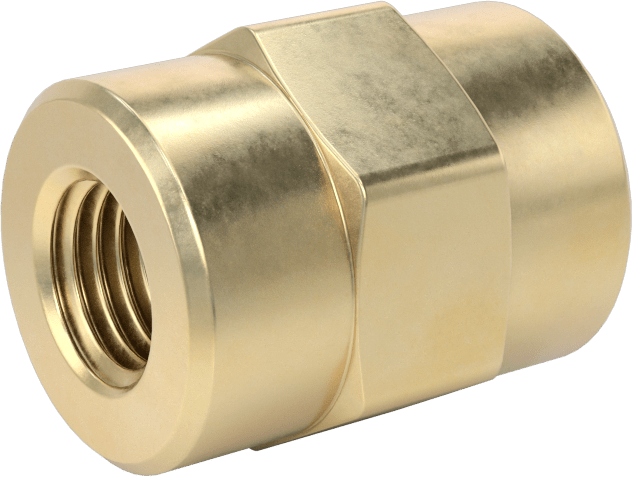 Yüksek Basınçlı Pirinç Boru Bağlantı Elemanı, Düz Redüktör, 1/8 x 1/16 NPT Dişi