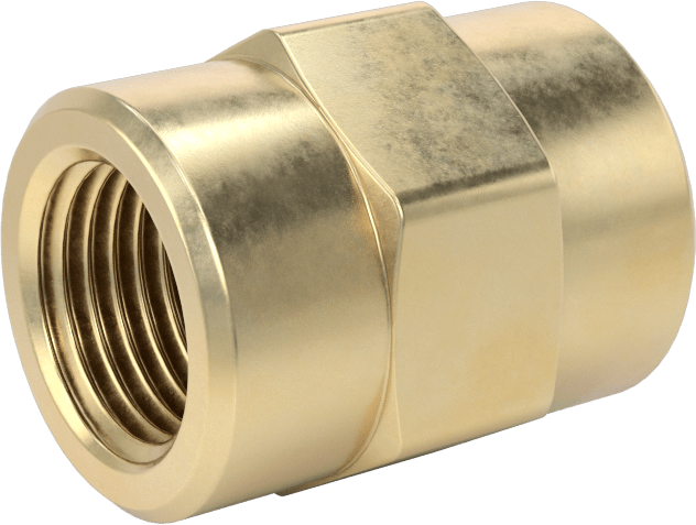 Yüksek Basınçlı Pirinç Boru Bağlantı Elemanı, Düz Redüktör, 1/8 x 1/16 NPT Dişi