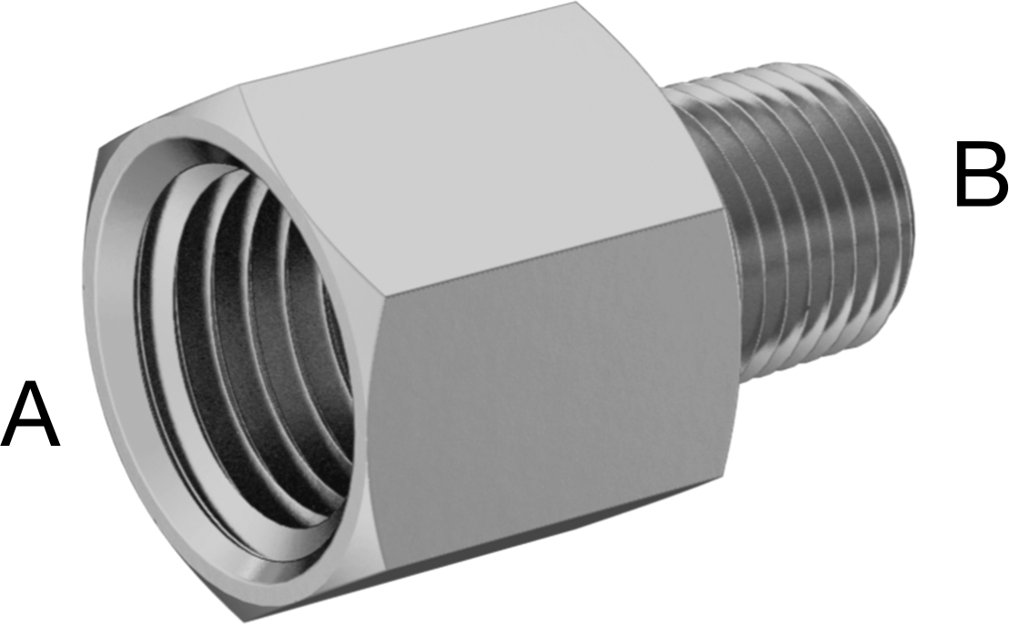 Yüksek Basınçlı Pirinç Boru Bağlantı Elemanı, Redüksiyon Adaptörü, 1/4 NPT Dişi x 1/8 NPT Erkek