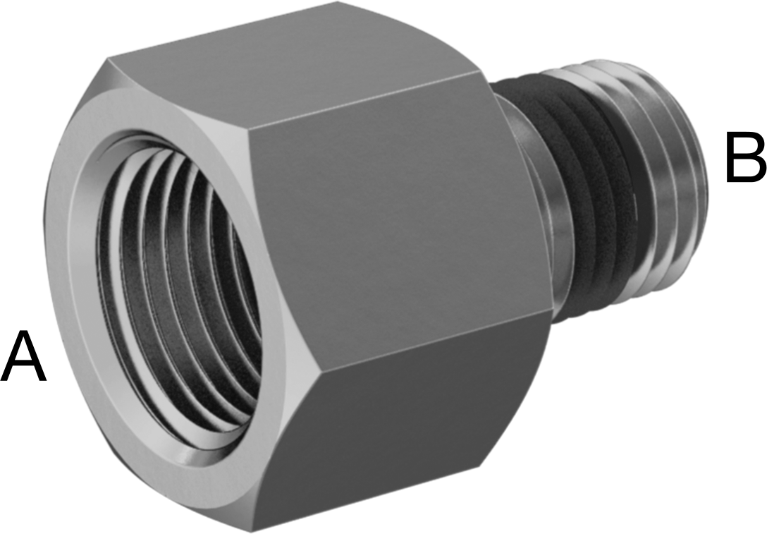 Yüksek Basınçlı Pirinç Boru Bağlantı Elemanı, Sızdırmazlık Maddeli, Redüksiyon Adaptörü, 3/8 Dişi x 1/4 Erkek NPT