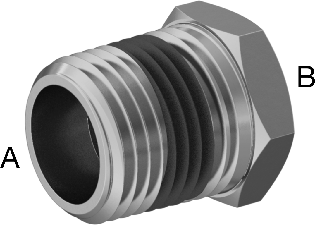 Yüksek Basınçlı Pirinç Boru Bağlantı Elemanı, Sızdırmazlık Maddeli, Burç Adaptörü, 1/2 Erkek x 3/8 Dişi NPT