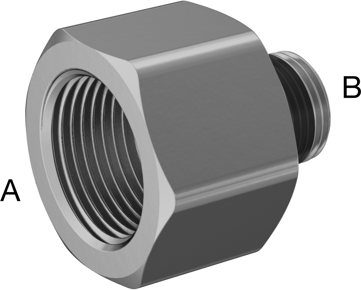 Yüksek Basınçlı Pirinç Boru Bağlantı Elemanı, Sızdırmazlık Maddeli, Redüksiyon Adaptörü, 3/4 Dişi x 3/8 Erkek NPT