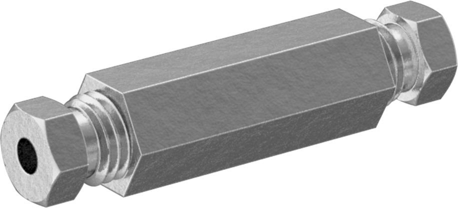 Hızlı Montajlı Sıkıştırma Bağlantı Elemanı, Bakır Boru için, 1/8" Boru için Düz Konektör