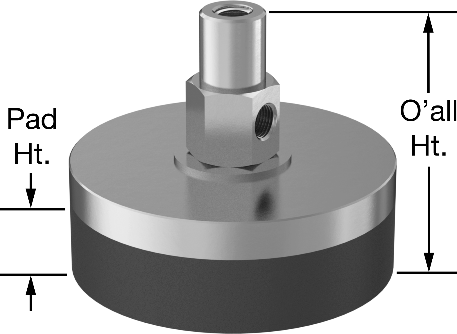 Vacuum Pad with Female Threaded Side Air Connection