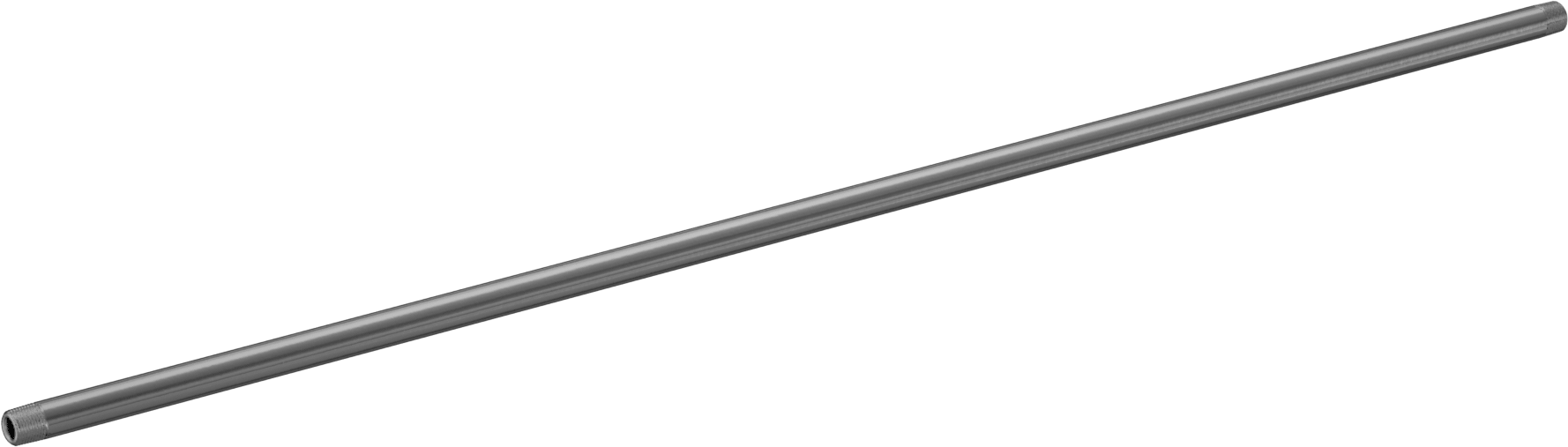 Kalın Cidarlı Pirinç Boru, Her İki Ucu Dişli, 3/8 NPT, 36" Uzunluk