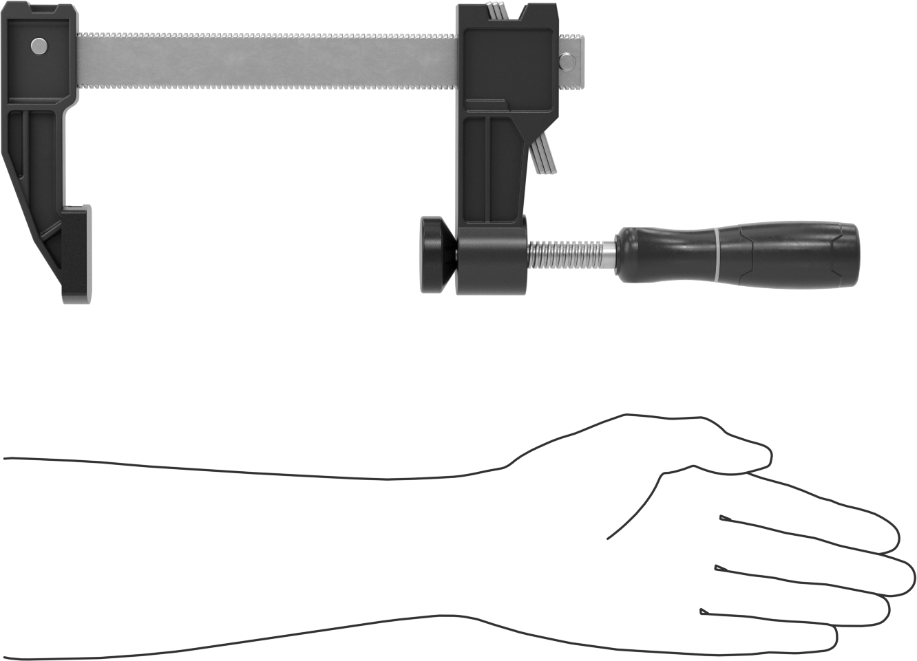 Çubuk Kelepçesi, 0“- 6” Açıklık