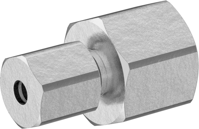 Hava ve Su için Pirinç Sıkıştırma Tüp Bağlantısı, Adaptör, 1/8" Boru Dış Çapı x 1/8 NPTF Dişi için