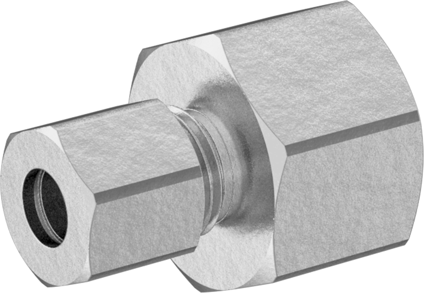 Hava ve Su için Pirinç Sıkıştırma Tüp Bağlantısı, Adaptör, 1/4" Boru Dış Çapı x 3/8 NPTF Dişi için