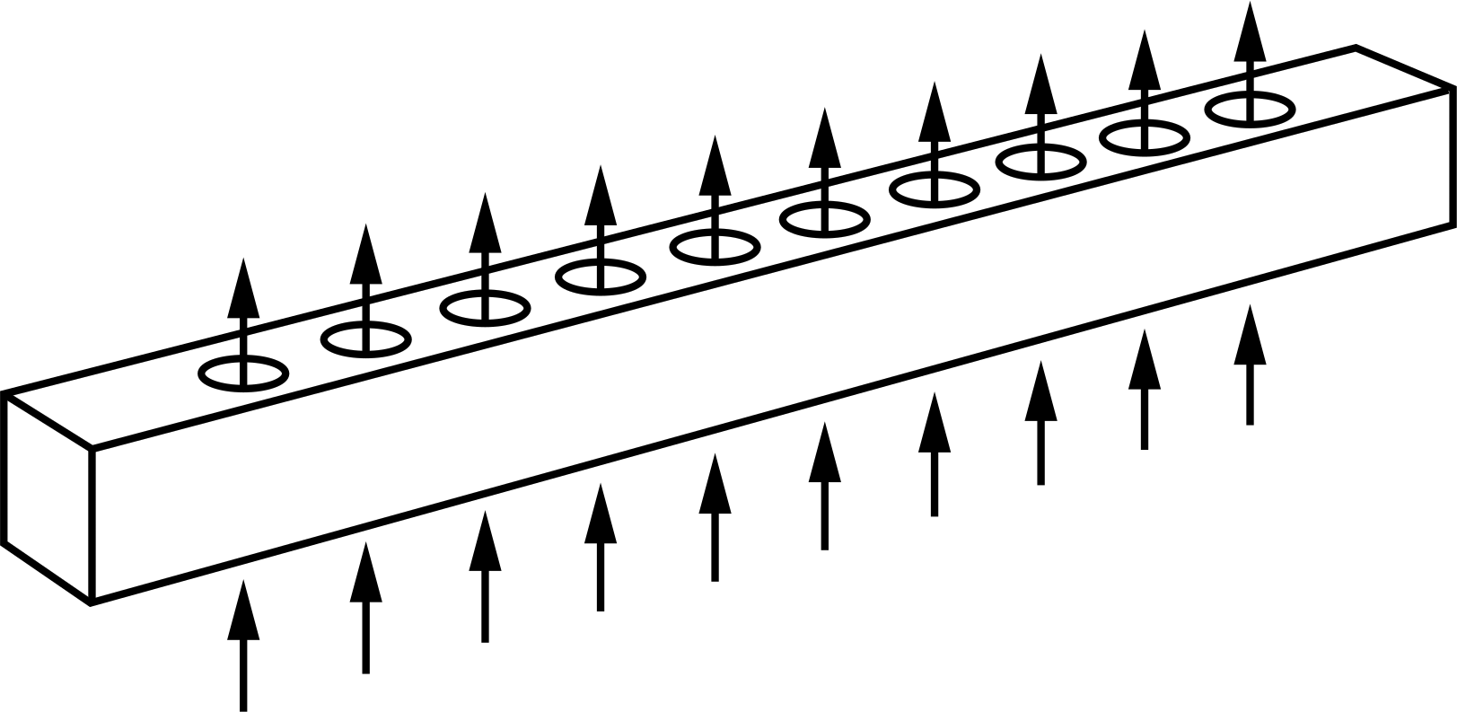 Düz Akışlı Eloksallı Alüminyum Bağlantı Bloğu, 10 Çıkış, 1/8 NPT Giriş x 1/8 NPT Çıkış