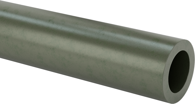 Ekstra Yüksek Sıcaklık Elektrik Yalıtımlı Mika, 3/4“ Dış Çap x 1/2” İç Çap Tüp, 1/8" Kalın Duvar, 508 V/Mil