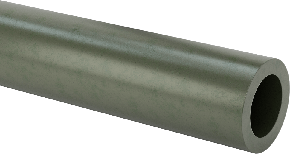 Ekstra Yüksek Sıcaklık Elektrik Yalıtımlı Mika, 1-1/2“ Dış Çap x 1” İç Çaplı Boru, 1/4" Kalınlıkta Duvar, 508 V/Mil