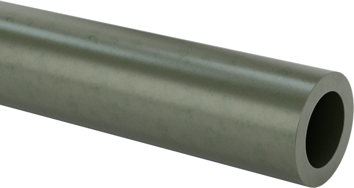 Ekstra Yüksek Sıcaklık Elektrik Yalıtımlı Mika, 3/8“ Dış Çap x 1/4” İç Çap Tüp, 1/16" Kalın Duvar, 254 V/Mil